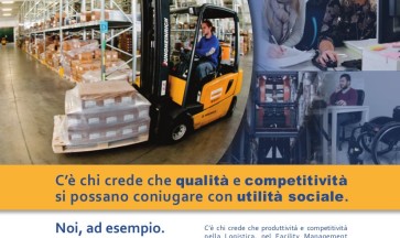 Sul mensile Tracce la nuova campagna pubblicitaria Target Sinergie: qualità e competitività si possono coniugare con utilità sociale